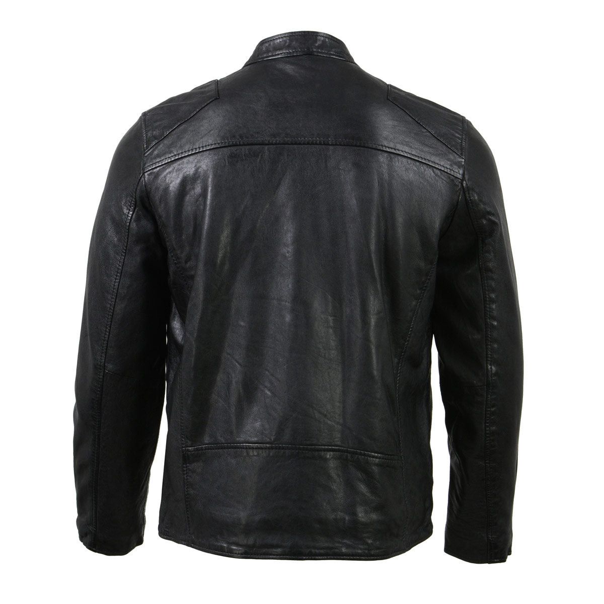 Milwaukee Leather Vintage SFM1803 Men's Black Leather Moto Style ...