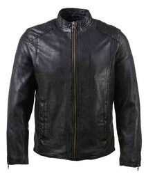 Milwaukee Leather Vintage SFM1803 Men's Black Leather Moto Style Fashion Jacket