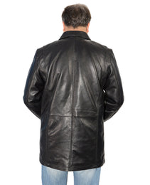 Milwaukee Leather SFM1820 Men's Classic 'JD' Black Lambskin Leather Jacket with Zipper Closure