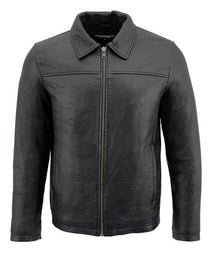 Milwaukee Leather SFM1875 Men's New Zealand Lambskin Leather with Shirt Style Collar