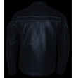 Milwaukee Leather SH1408 Men's Sporty Crossover Vented Black Motorcycle Leather Scooter Jacket