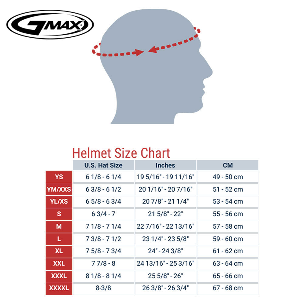 GMax 72-4812 OF-17 Open-Face Helmet Titanium