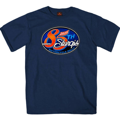 2025 Sturgis Motorcycle Rally Rally Logo Navy Men's T-Shirt