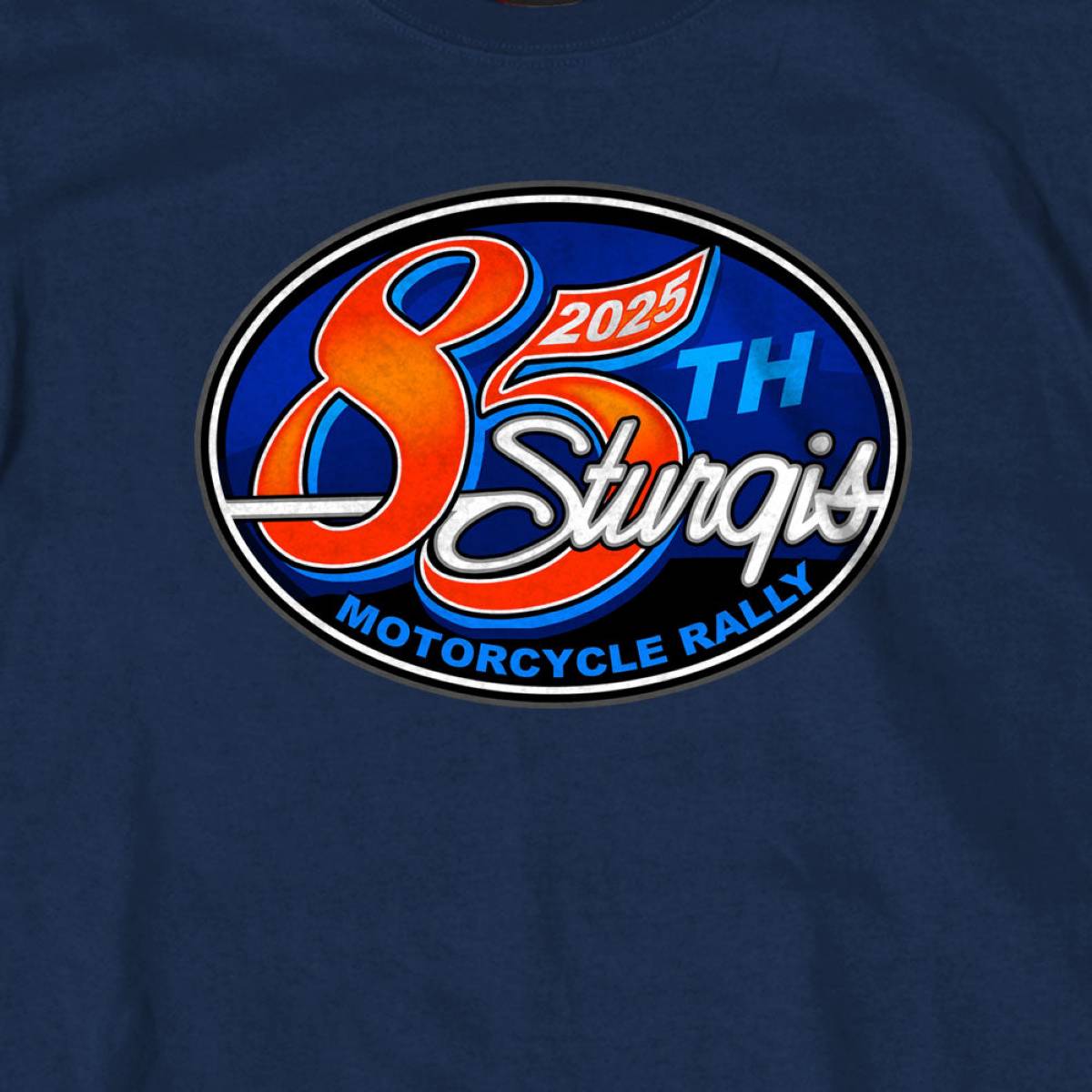 2025 Sturgis Motorcycle Rally Rally Logo Navy Men's T-Shirt