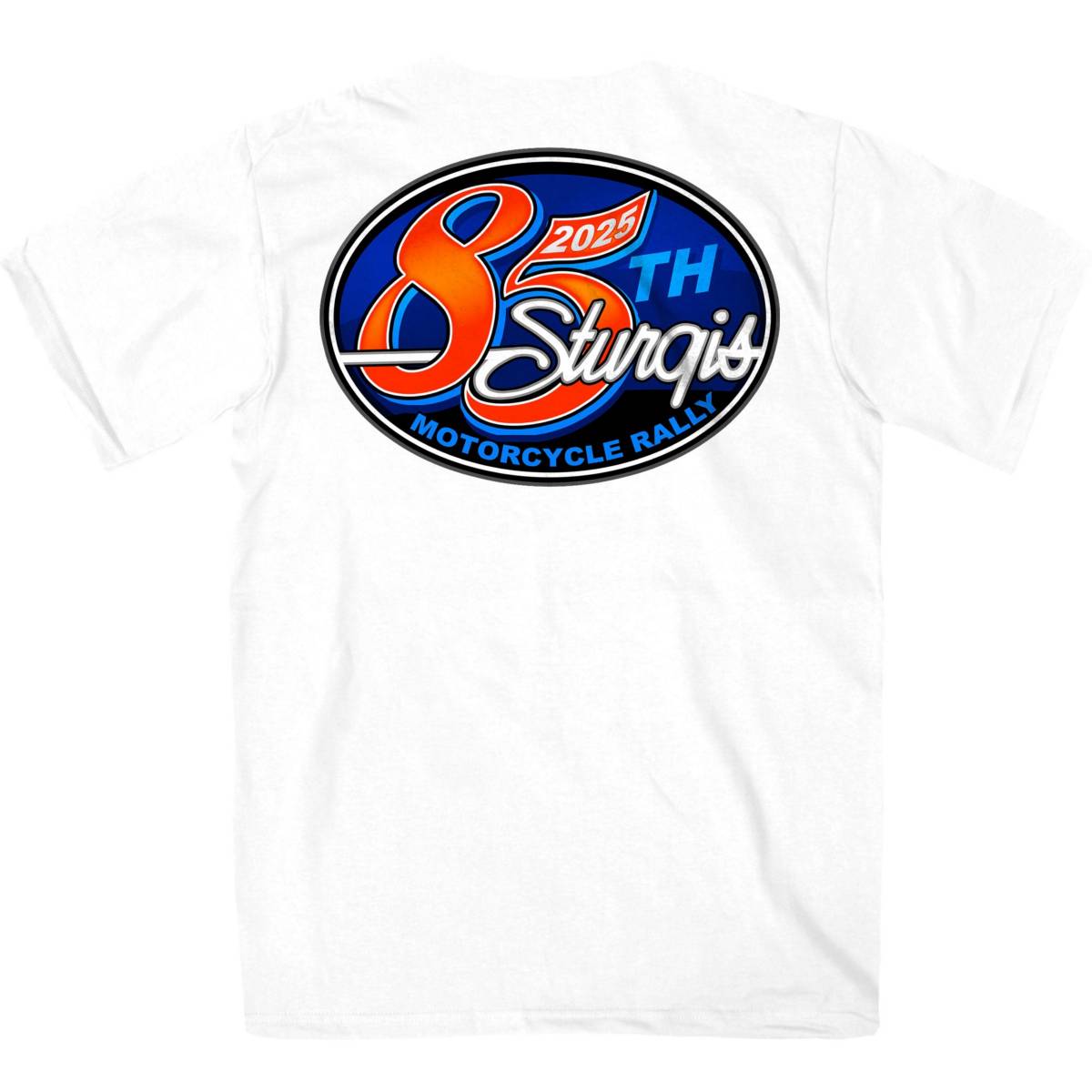 2025 Sturgis Motorcycle Rally Rally Logo White Men's T-Shirt