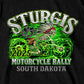 2025 Sturgis Motorcycle Rally Skeleton Chief Black Men's T-Shirt