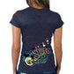 2025 Sturgis Women's Motorcycle Rally Pink Lady Heather Blue Ladies T-Shirt