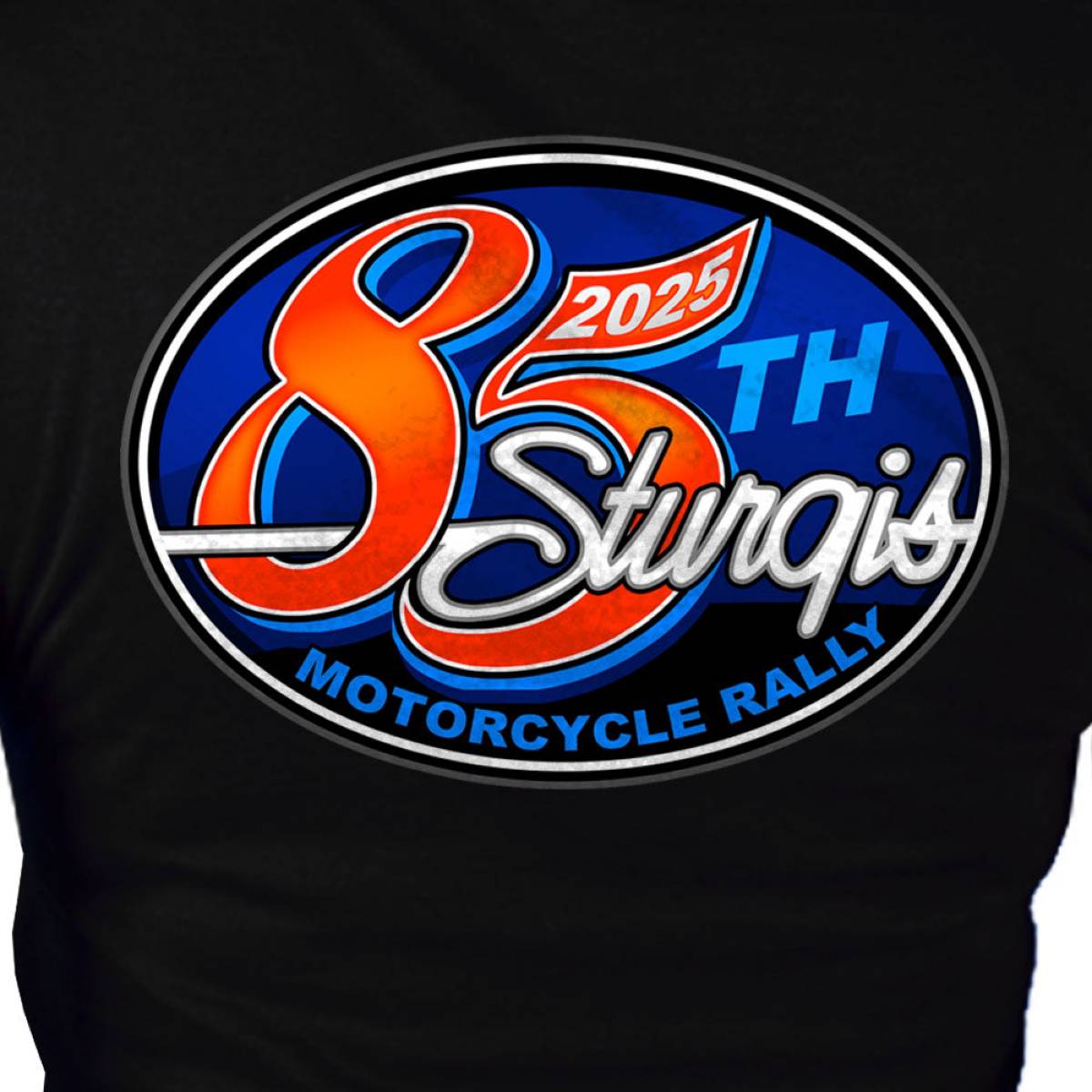 2025 Sturgis Women's Motorcycle Rally Rally Logo Black Ladies T-Shirt