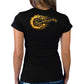 2025 Sturgis Women's Motorcycle Rally Sunflower Skulls Black Ladies Tee