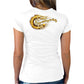 2025 Sturgis Women's Motorcycle Rally Sunflower Skulls White Ladies Tee