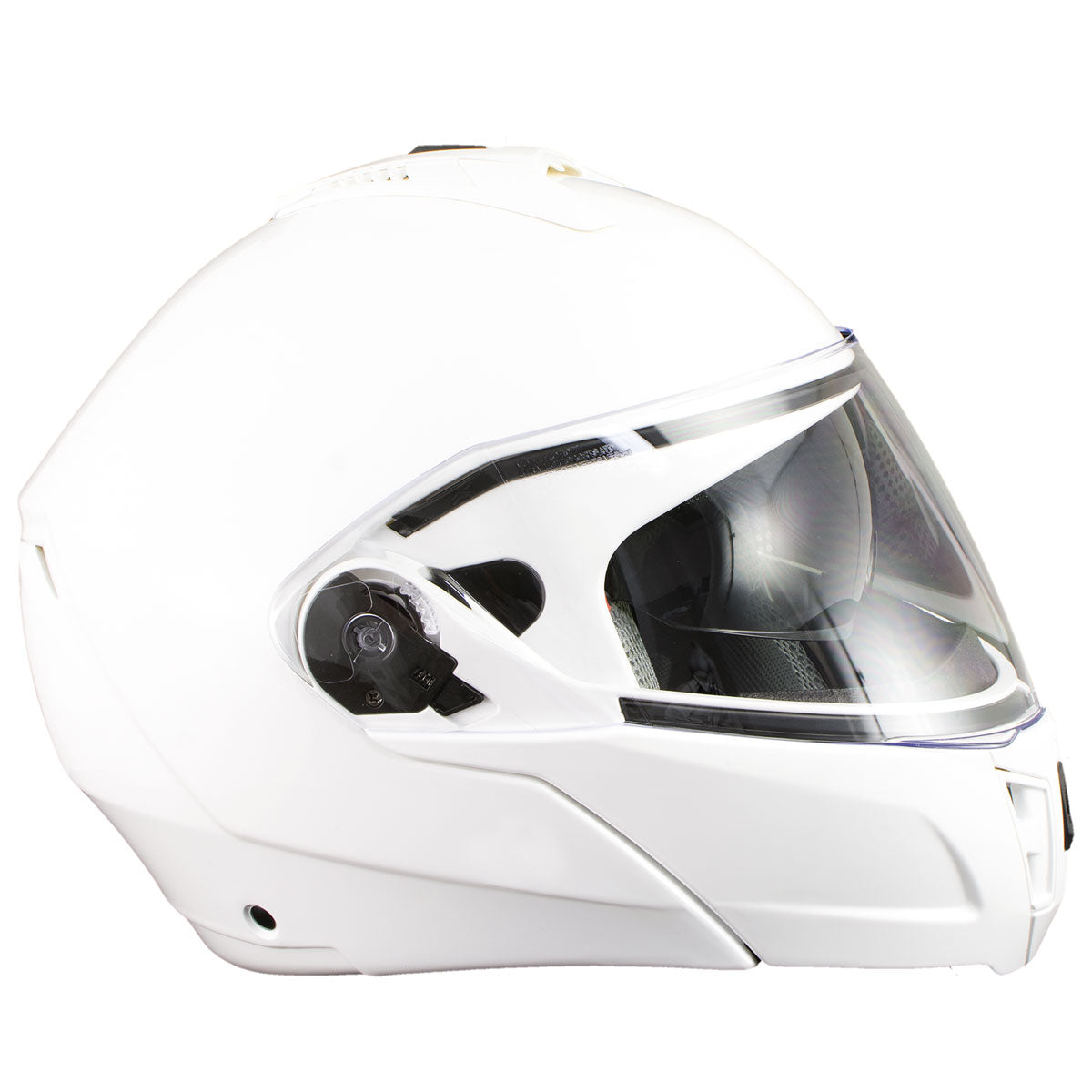 Hawk 'FX' ST11121 10WG White Modular Motorcycle Helmet