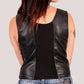 Hot Leathers VSL3003 Ladies Lace-Up Halter Top Leather Vest