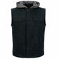 Hot Leathers VSM6201 Men's Black 'Conceal and Carry' Hooded Denim Club Style Vest