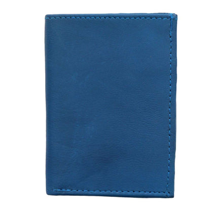 Hot Leathers Blue Credit Card Holding Wallet WLD1019