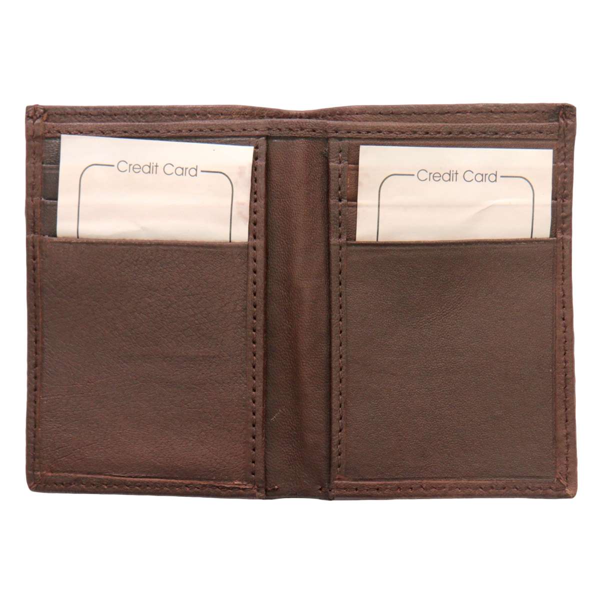 Hot Leathers Brown Credit Card Holding Wallet WLD1021