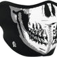 Zanheadgear WNFM002H White and Black Neoprene Skull Half Face Mask Design