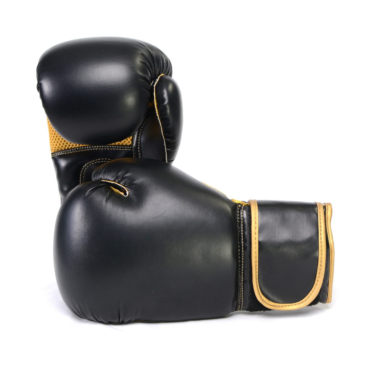 X Fitness XF2000 Gel Boxing Kickboxing Punching Bag Gloves BLK COPPER LeatherUp USA