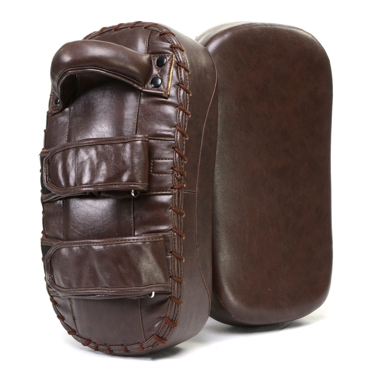 X Fitness XF8002 Muay Thai Kickboxing Kick Pads (Pair)-BROWN