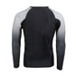 X-Fitness XFM7000 Men's Black and Grey Long Sleeve Compression Rash Guard Athletic Shirt- MMA, BJJ, Wrestling, Cross Training