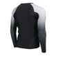 X-Fitness XFM7000 Men's Black and Grey Long Sleeve Compression Rash Guard Athletic Shirt- MMA, BJJ, Wrestling, Cross Training