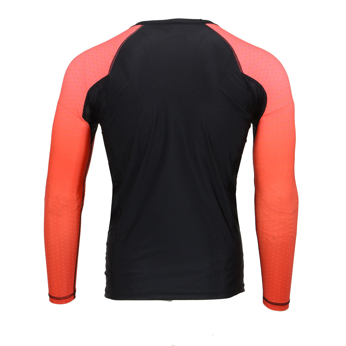 X-Fitness XFM7000 Men's Black and Red Long Sleeve Compression Rash Guard Athletic Shirt- MMA, BJJ, Wrestling, Cross Training