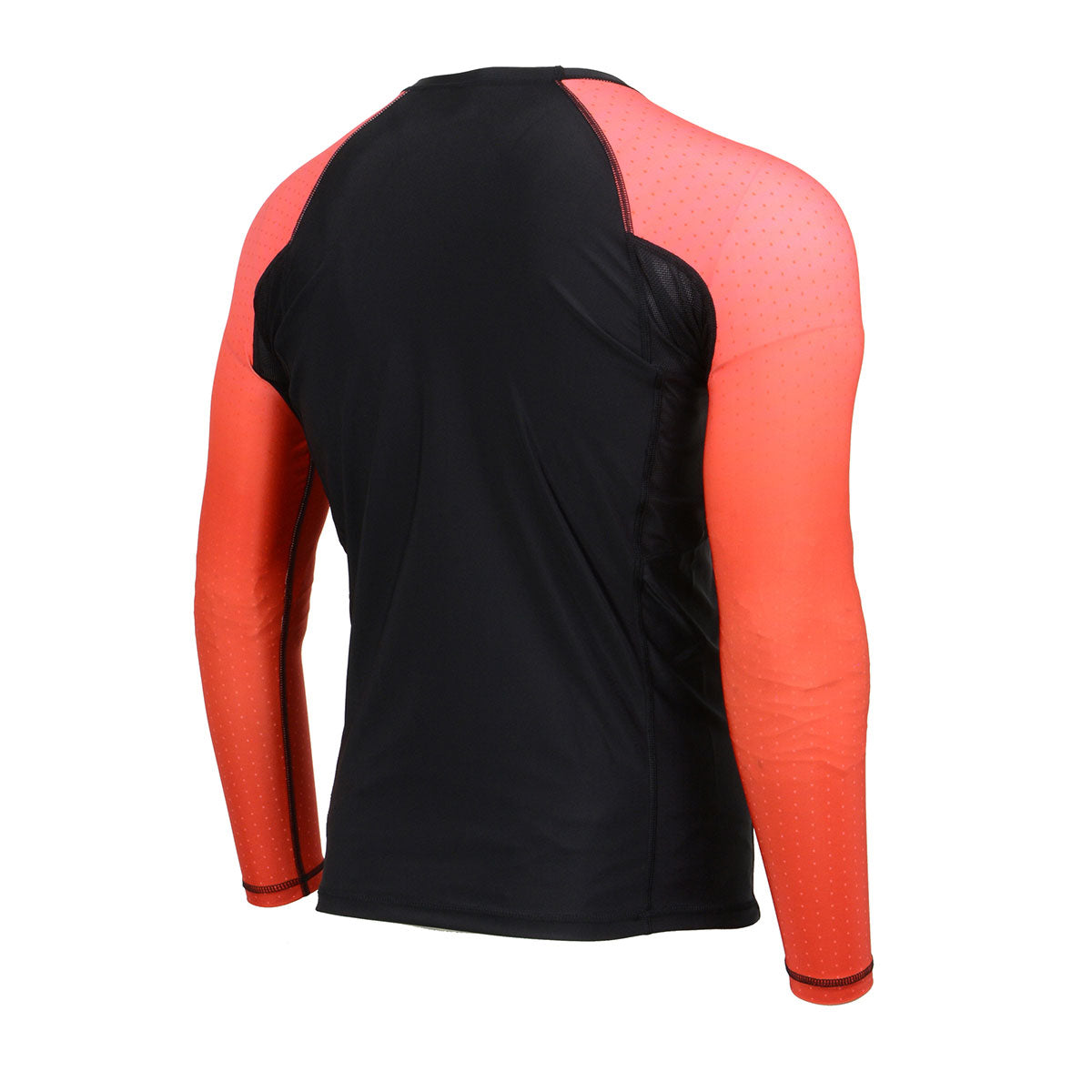 X-Fitness XFM7000 Men's Black and Red Long Sleeve Compression Rash Guard Athletic Shirt- MMA, BJJ, Wrestling, Cross Training