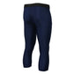 X-Fitness XFM7003 Men's Blue 3/4 Length Compression Base Layer Workout Pants Jiu Jitsu Spats Tights