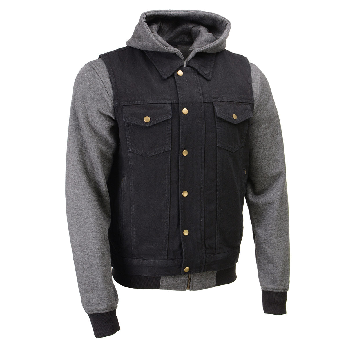 Buy Lentta Denim Jacket Men's Fall Fashion Zip Up Hoodie Jean Jacket Button  Down Jeans Coat, Darkblue, Small at Amazon.in