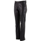 Milwaukee Leather LKM5719 Women's Black Premium Buffalo Leather Motorcycle Rider Casual Fashion Pants