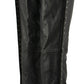 Milwaukee Leather LKL6705 Women's Classic Black Leather Motorcycle Biker Rider Chaps w/ Rivet Detail