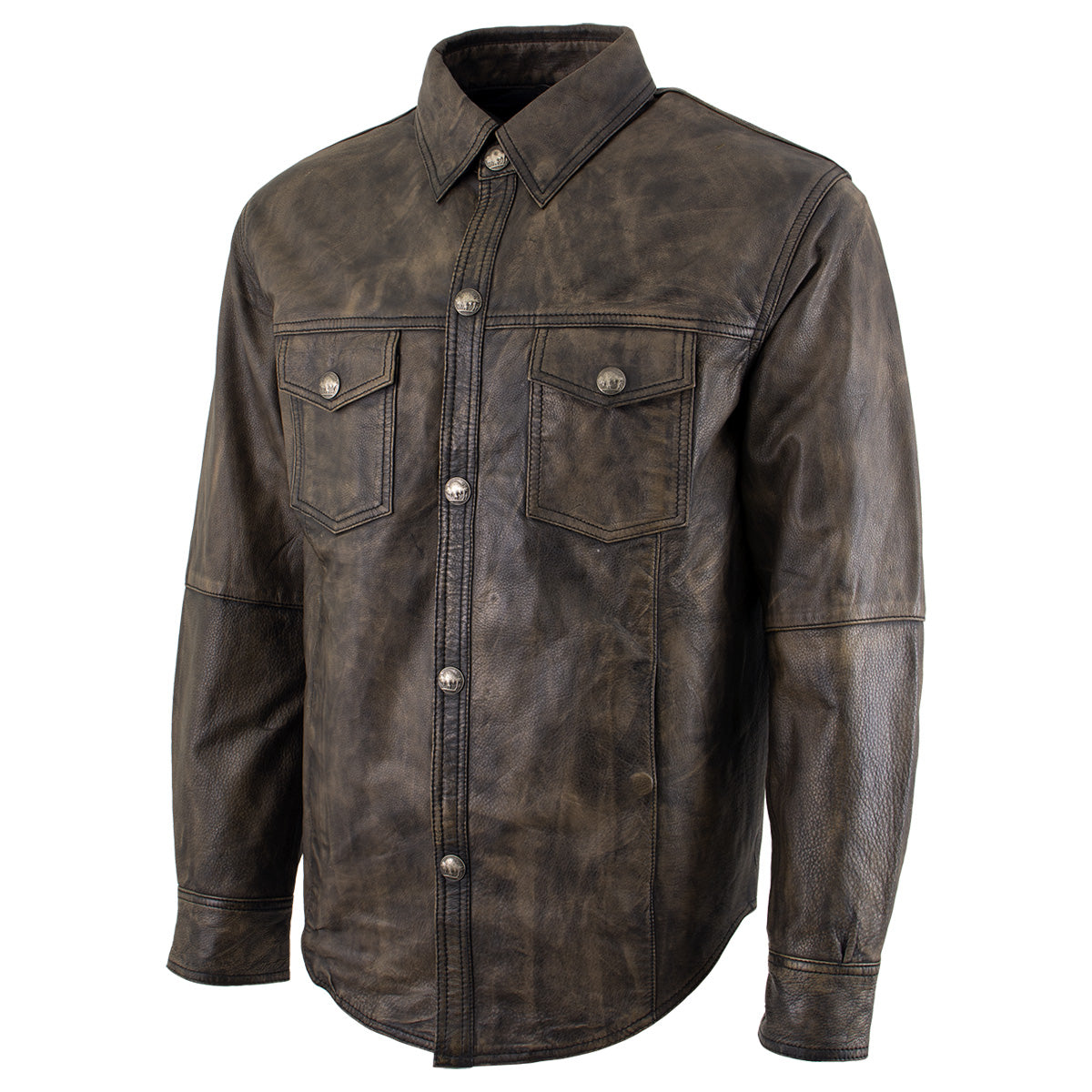 Leather on sale riding shirts