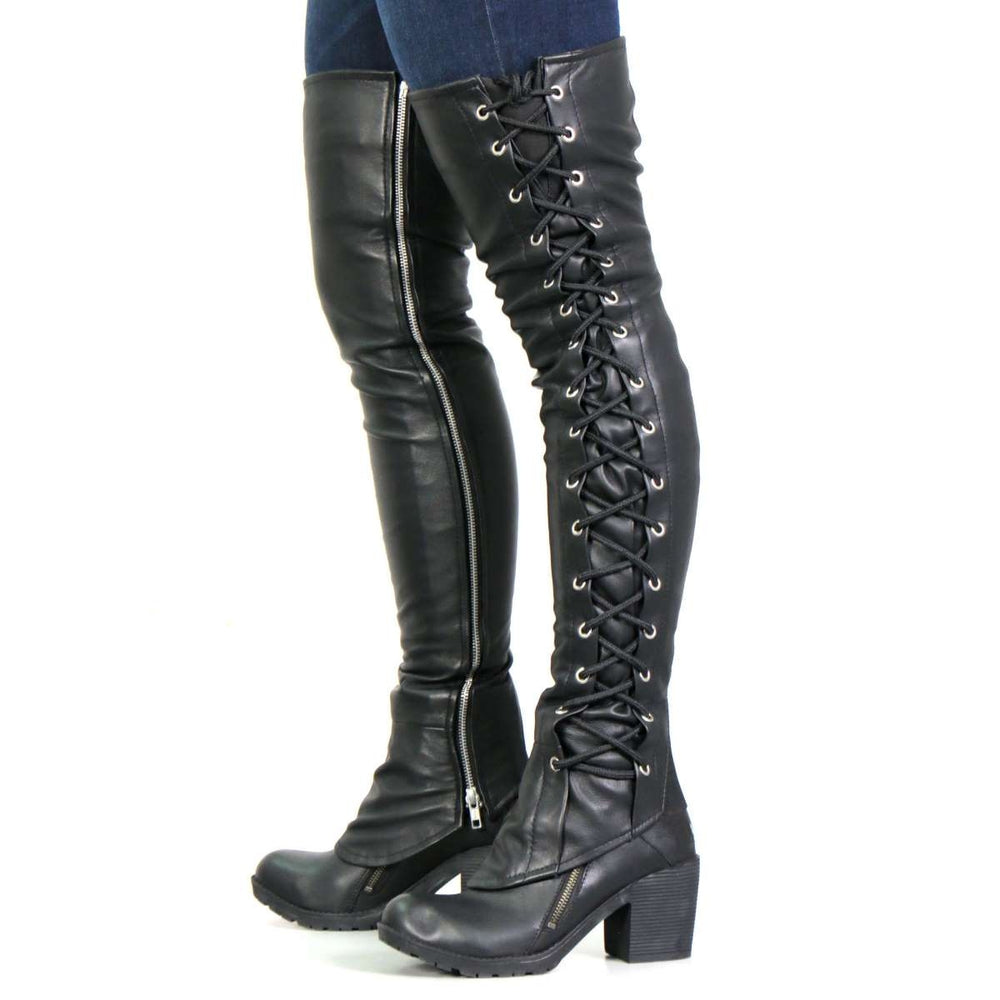 Women's Lambskin Leather Pants That Stretch Like your Favorite Leggings –  Milwaukeee Leather
