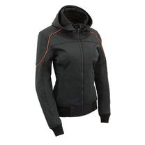 Milwaukee Leather MPL2764 Women's Black Soft Shell Armored Motorcycle ...