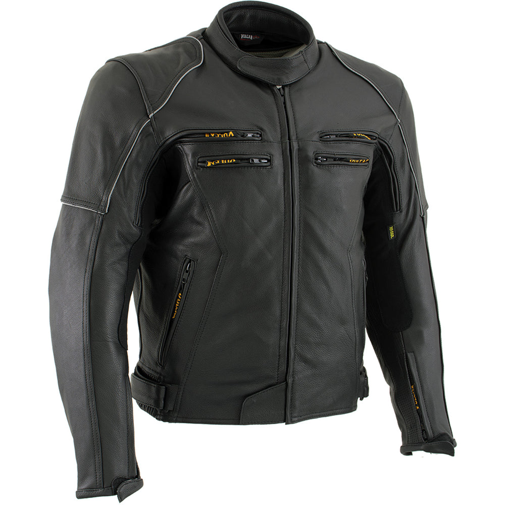Mens Yamaha Motorcycle Racing Yellow Leather Jacket - American Jacket Store