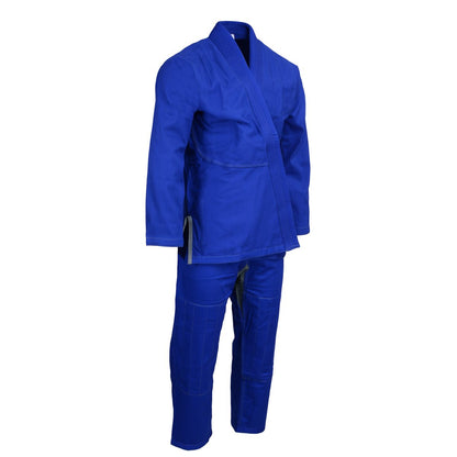 X-Fitness XFM6001 Ultra Light Preshrunk BJJ Jiu Jitsu Gi (See Special Sizing Guide)-BLUE